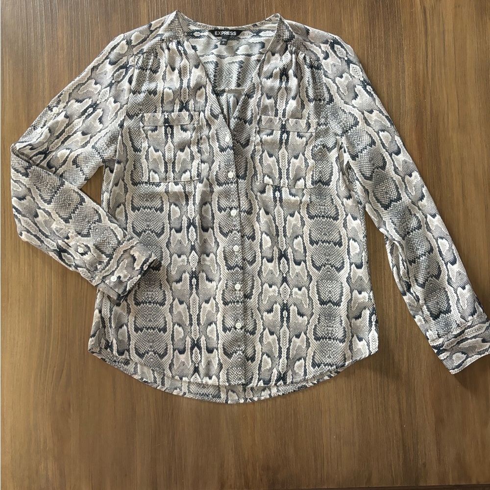Women's Snake Print Blouse